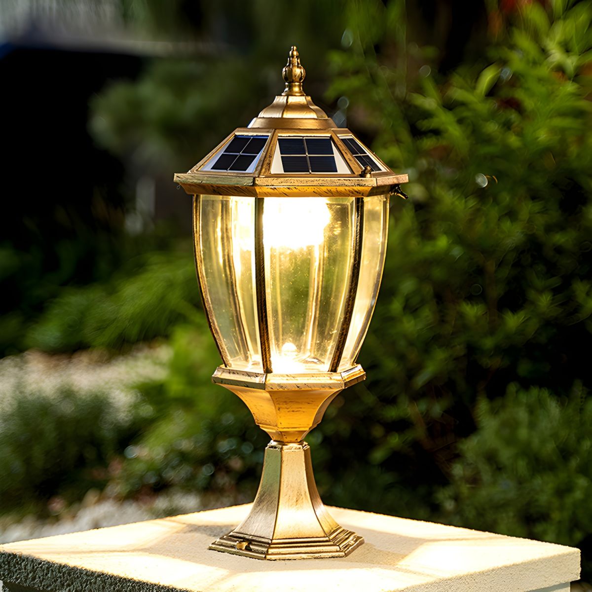 Classic Solar LED Pier Mount Outdoor Garden Light | Xarvix – Seranova