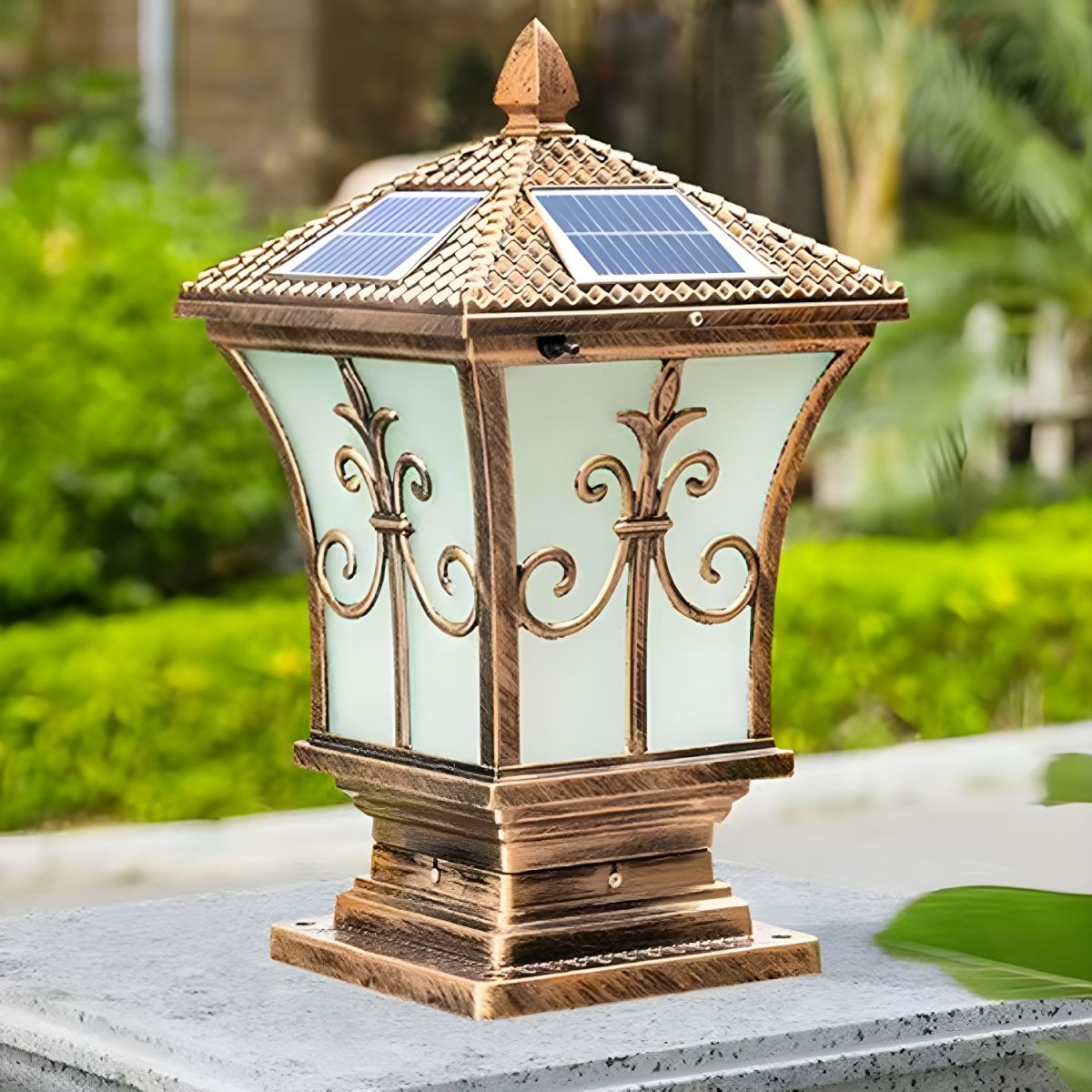 Solar Metal Rectangle Outdoor Patio Garden Light | Solanta – Seranova